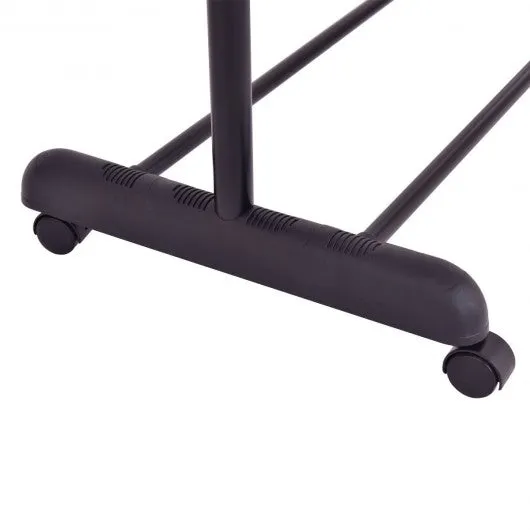 2 Rod Garment Rack Adjustable Clothes Hanger