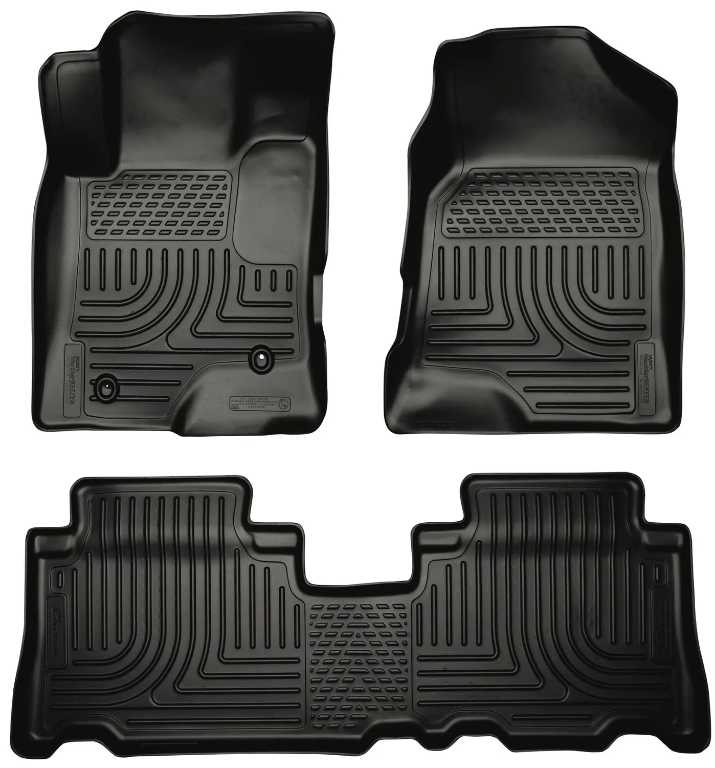 2012-2014 Chevrolet Captiva Sport Front & 2nd Seat Floor Liners - Black