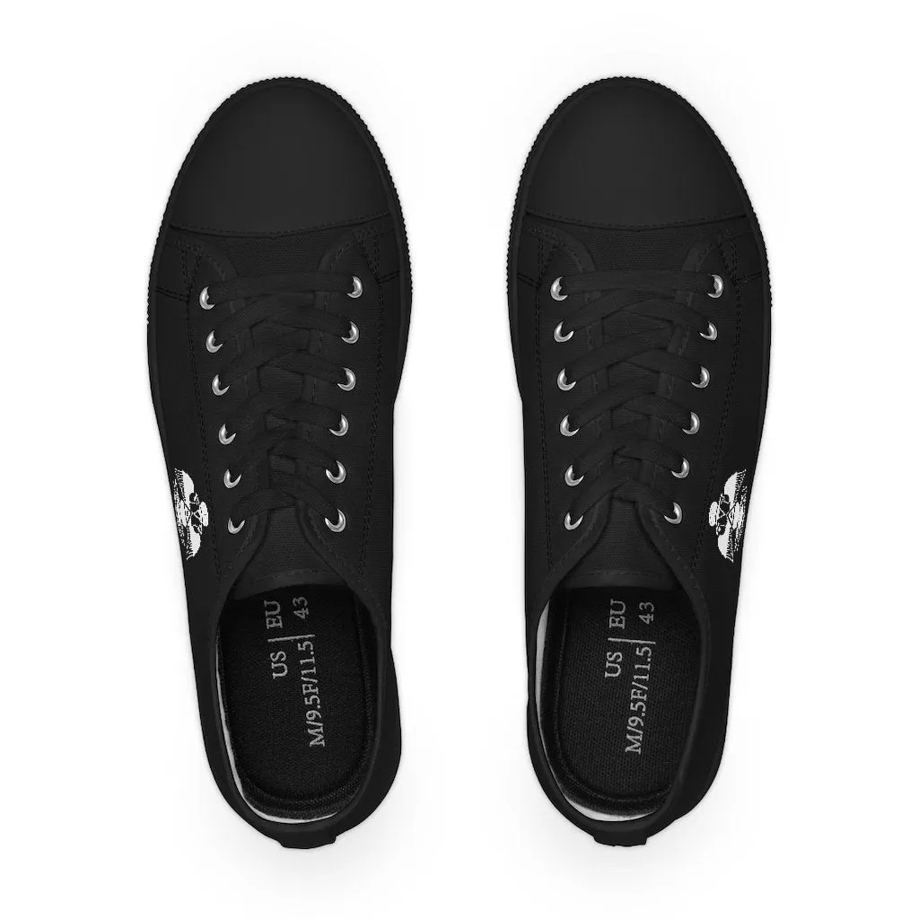 33rd Degree Scottish Rite Sneaker - Wings Down Low Top Black & White