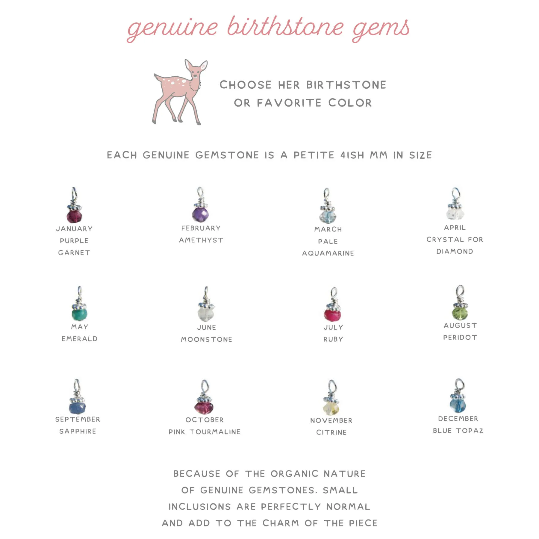 Adorable Pearl and Birthstone Necklace