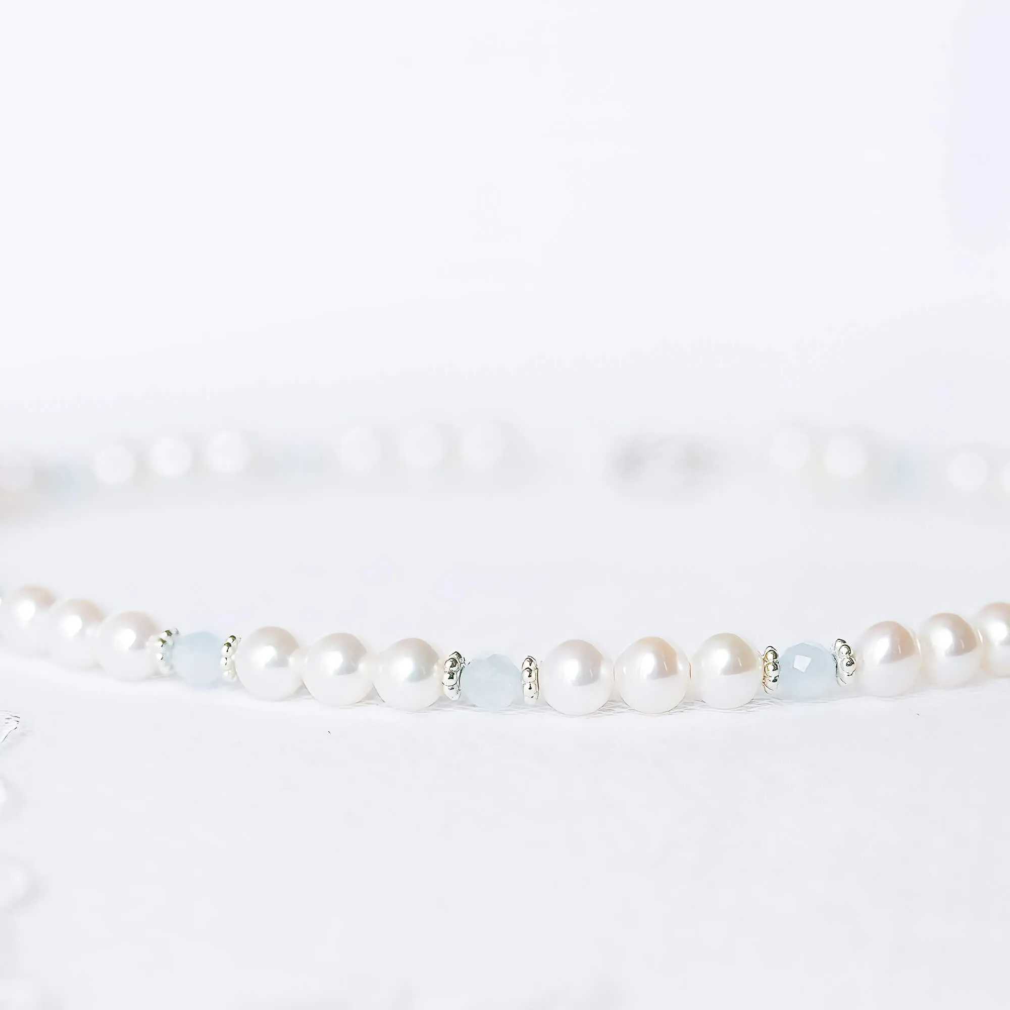 Adorable Pearl and Birthstone Necklace