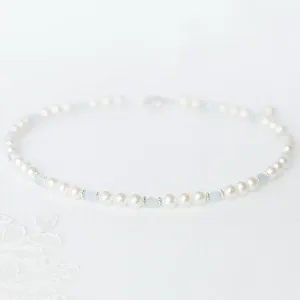 Adorable Pearl and Birthstone Necklace