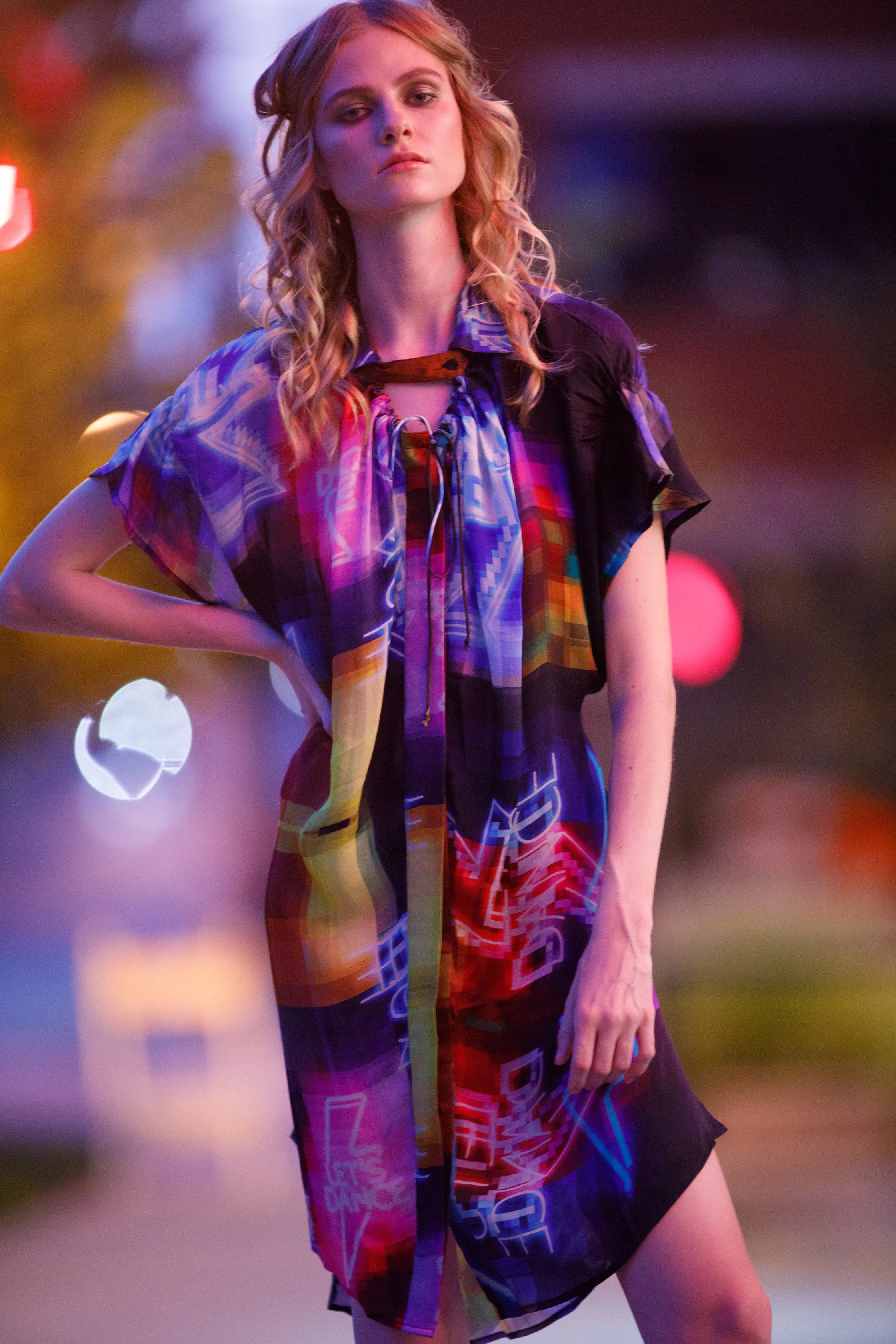 Any Old Iron Lets Dance Shirt Dress