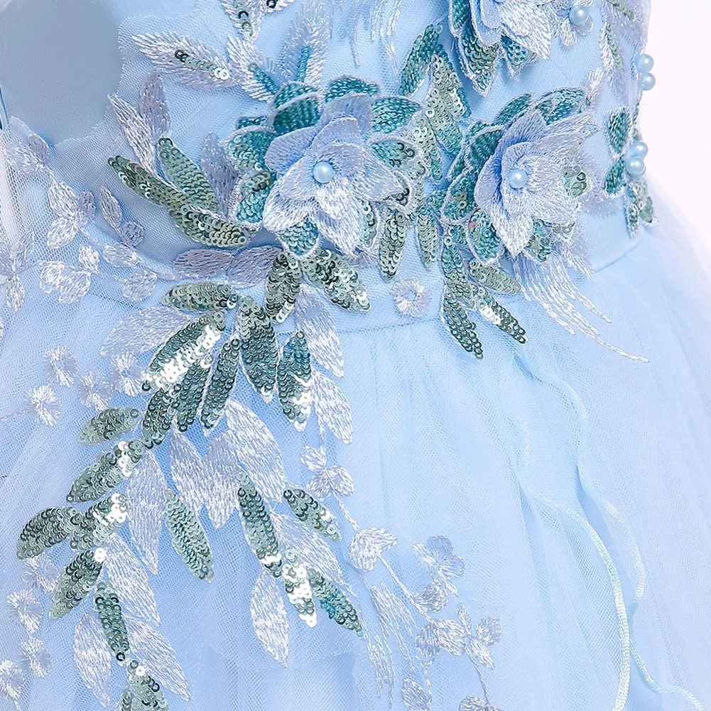 Baby Girl Princess Bridesmaid Pageant Gown Birthday Party Wedding Dress Sleeveless Party Dresses Girl Clothes…
