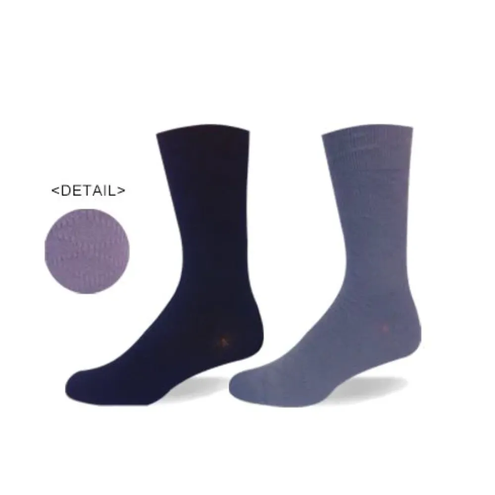 Bamboo Dress "Links Argyle" Diabetic Socks by Wellness - Large