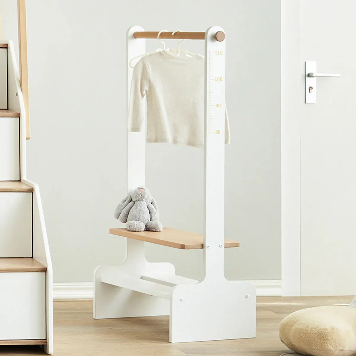 Boori Tidy Clothing Rack Barley and Almond 69.5cm(L)x 37cm(W)x 120cm)
