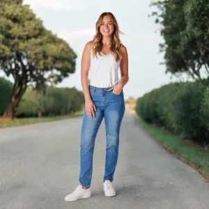 BoyFriend Jean - Mid Blue