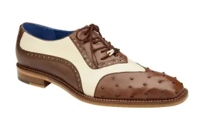 Brown/Cream Belvedere Sesto Wingtip Lace-Up Men's Shoes