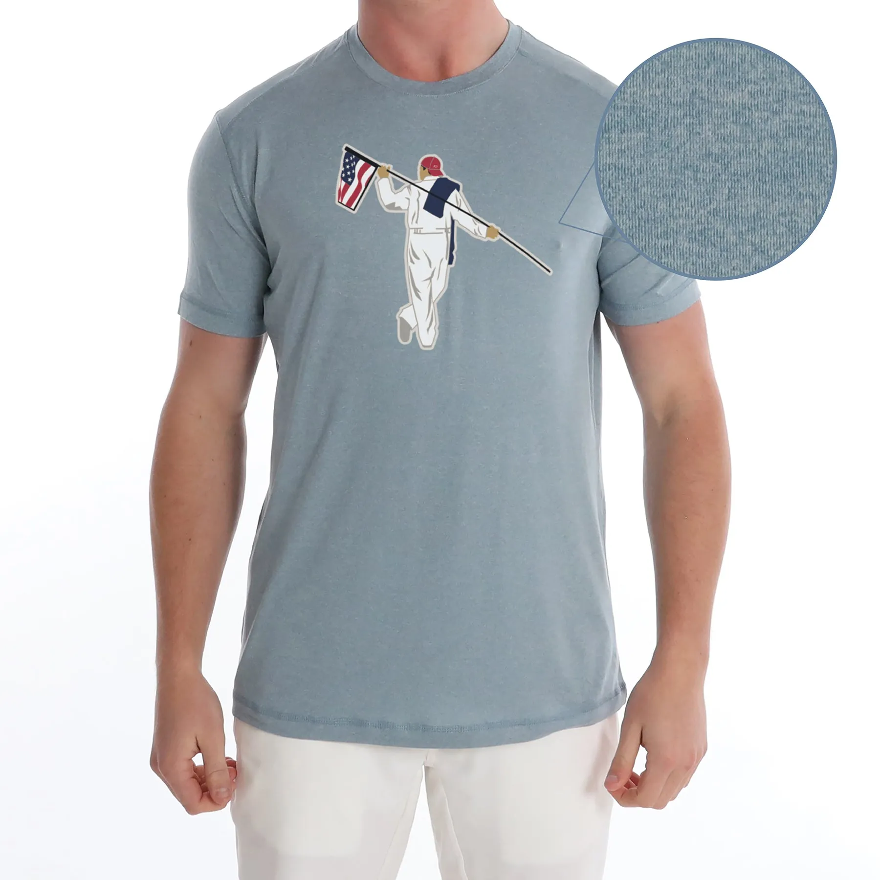 Butter T - American Looper Blue Fog Heather