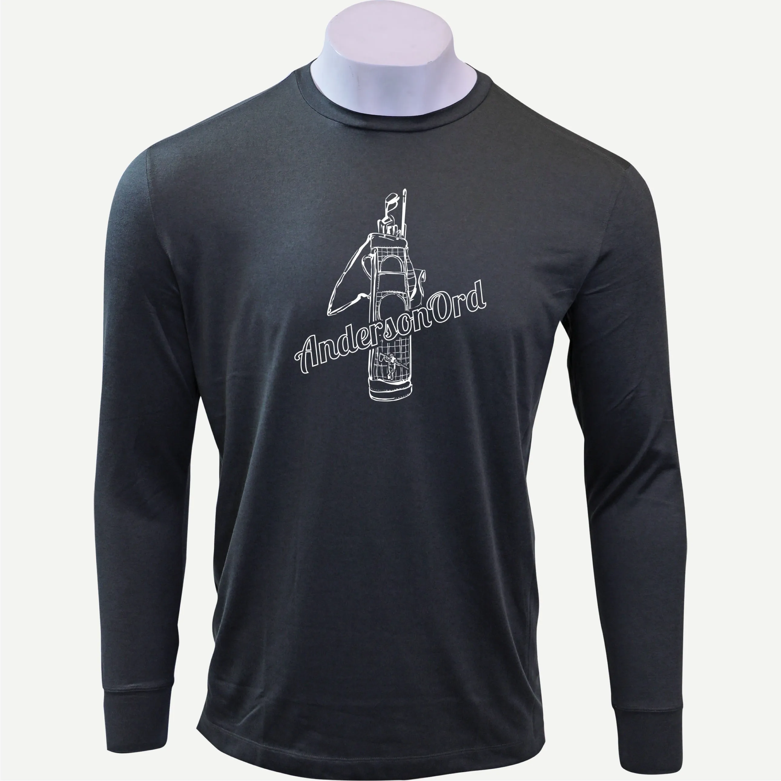 Butter T Long Sleeve Vintage Bag - Black Heather