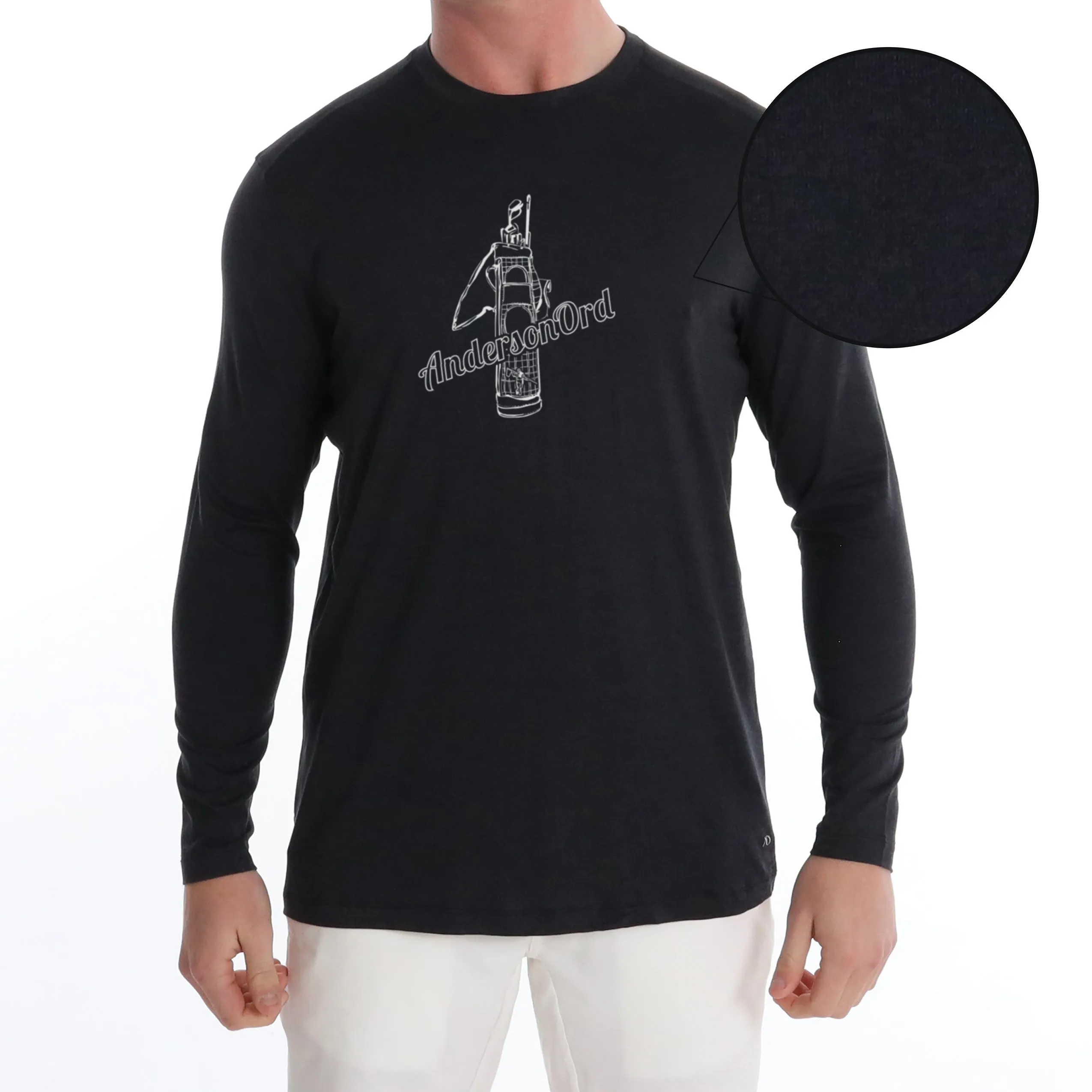 Butter T Long Sleeve Vintage Bag - Black Heather