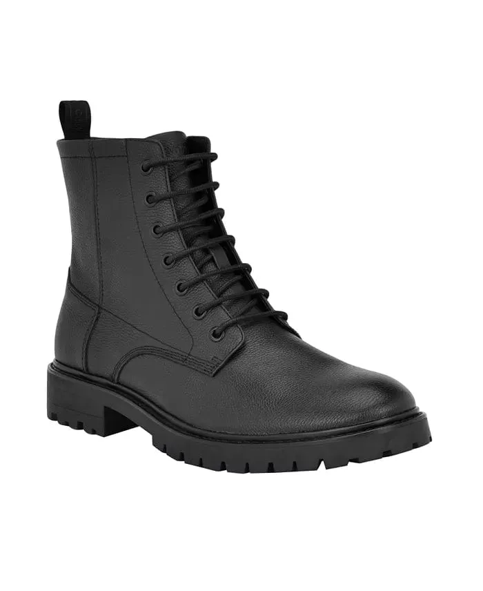 CALVIN KLEIN - Lealin Lace-Up Lug Sole Boots