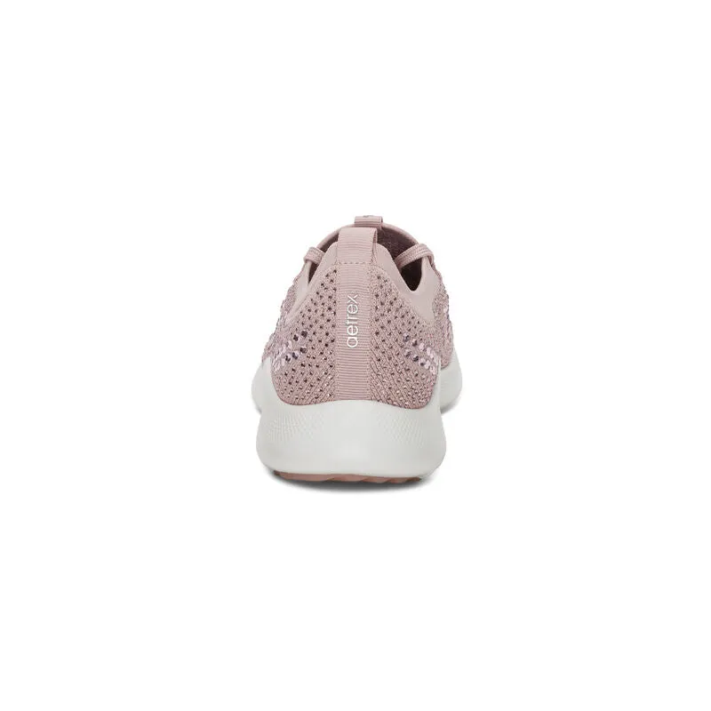 Carly Sparkle Lace Up Sneaker in Pink