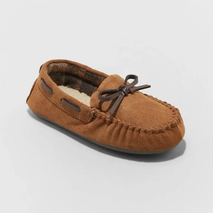 CAT & JACK - KIDS -  Carter Moccasin Slippers Chestnut