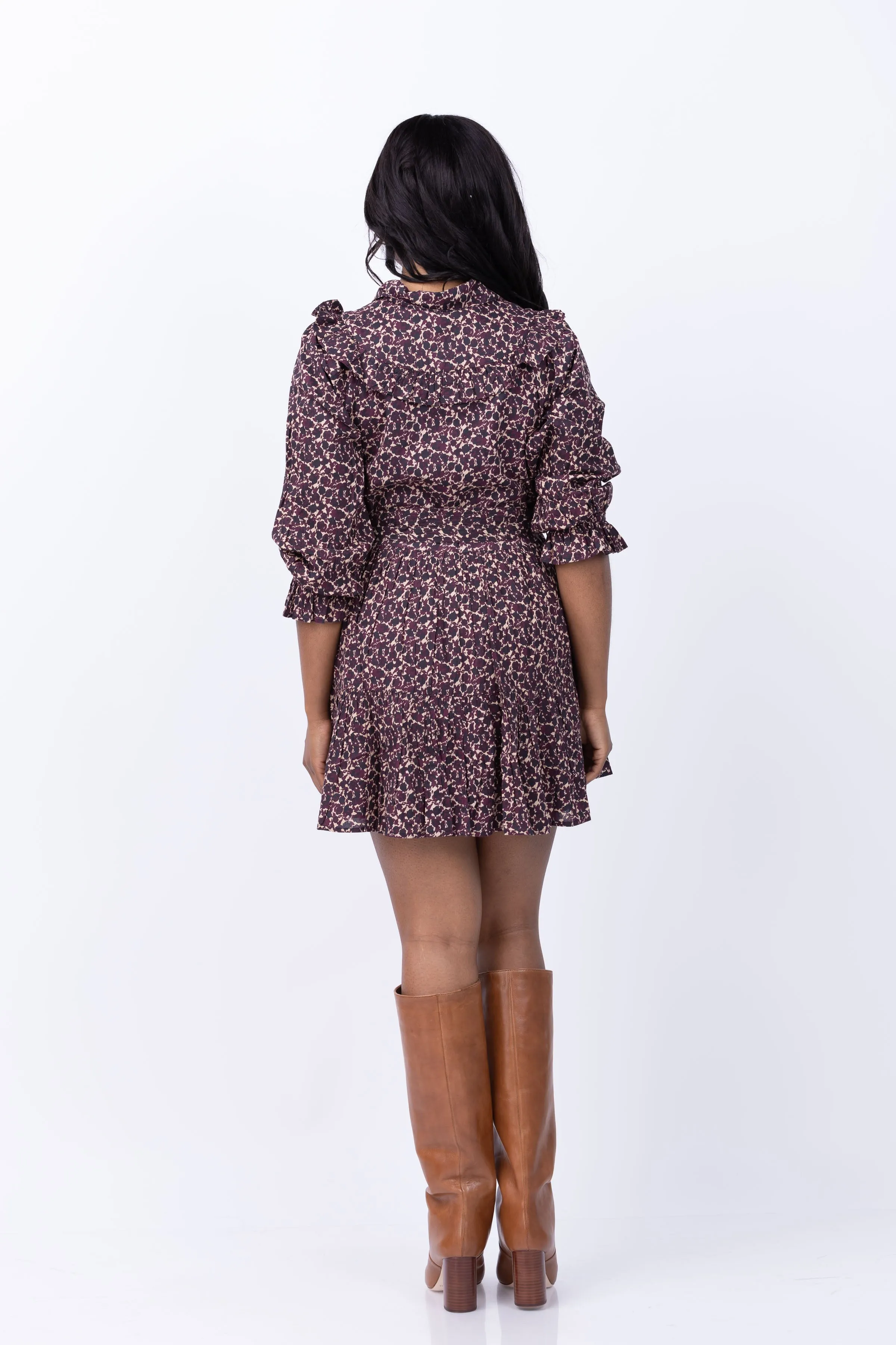 Cleobella Lotte Mini Dress in Medici Print