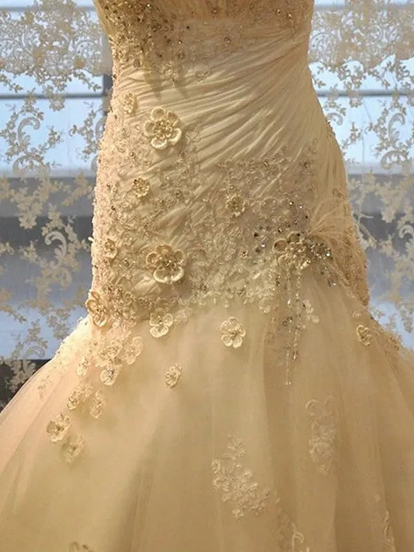 Corset Bodice Lace  Mermaid Wedding Dress at Bling Brides Bouquet online Bridal Store