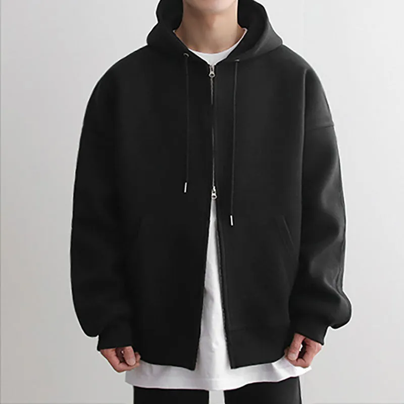 Cotton Loose Athleisure Hooded Jacket