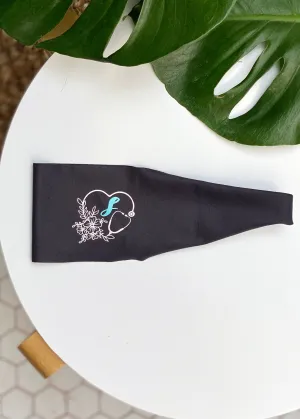 Customized Stethoscope Monogram Yoga Headband