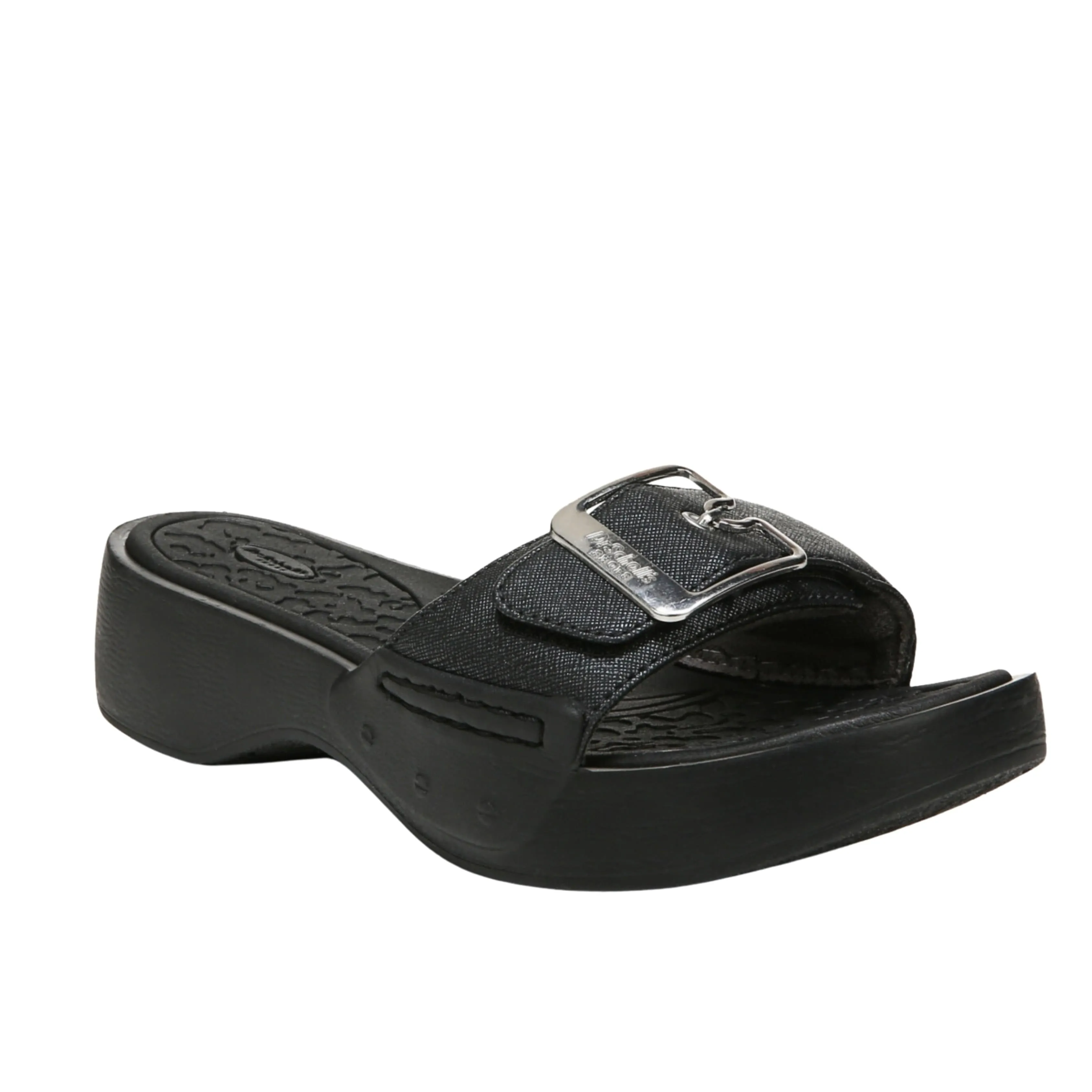 DR. SCHOLL'S - Rock on Max  Gingham Slip on Wedge Slippers