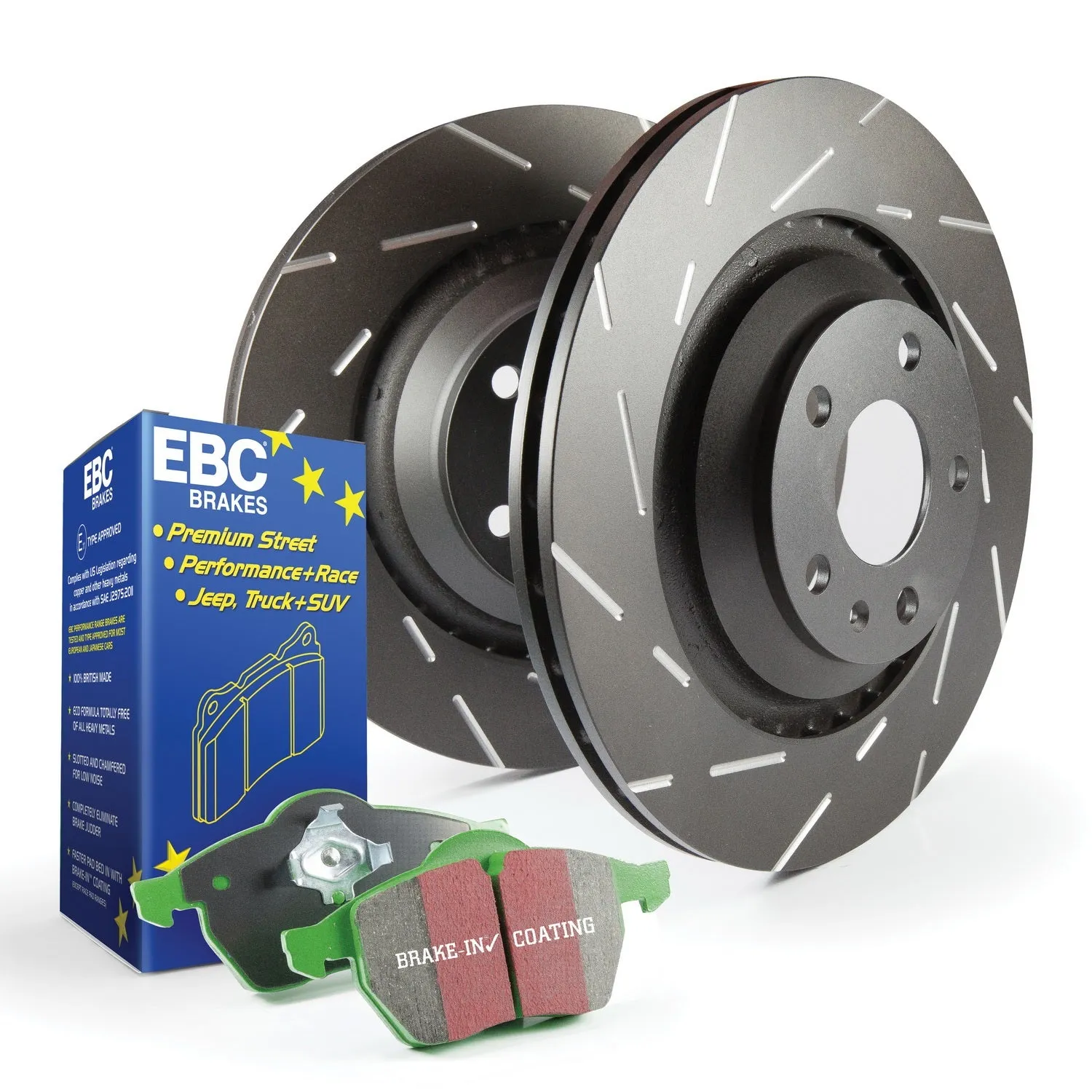 EBC Brakes S2KF1463 S2 Kits Greenstuff 2000 and USR Rotors