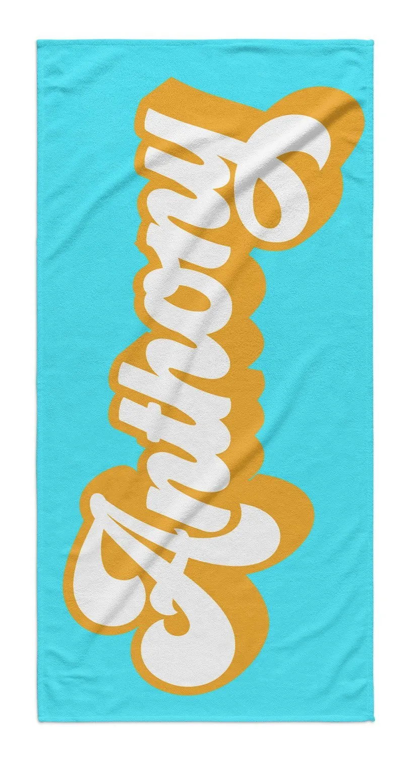 FEELIN' GROOVY PERSONALIZED  PREMIUM TOWEL