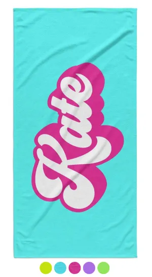 FEELIN' GROOVY PERSONALIZED  PREMIUM TOWEL