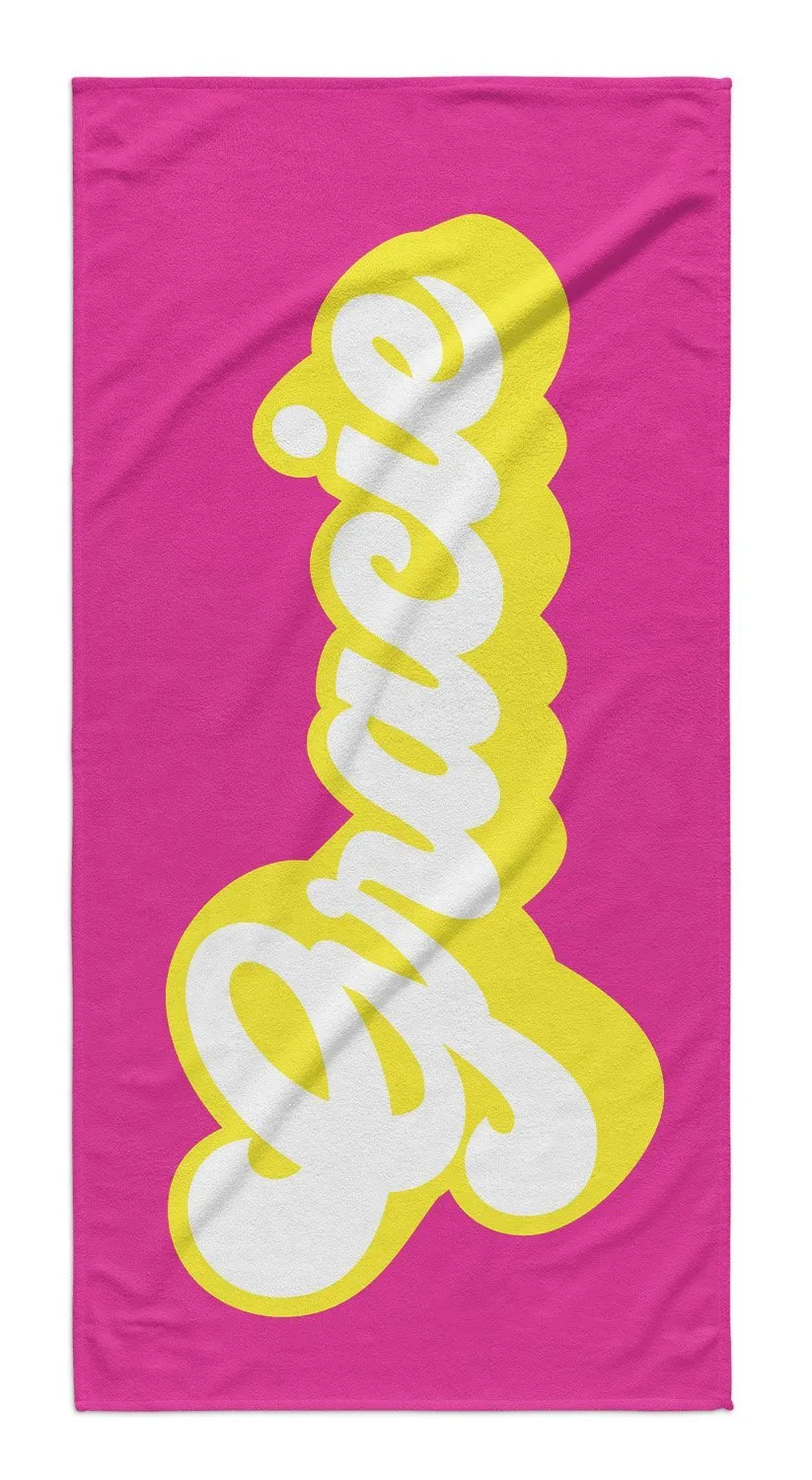 FEELIN' GROOVY PERSONALIZED  PREMIUM TOWEL