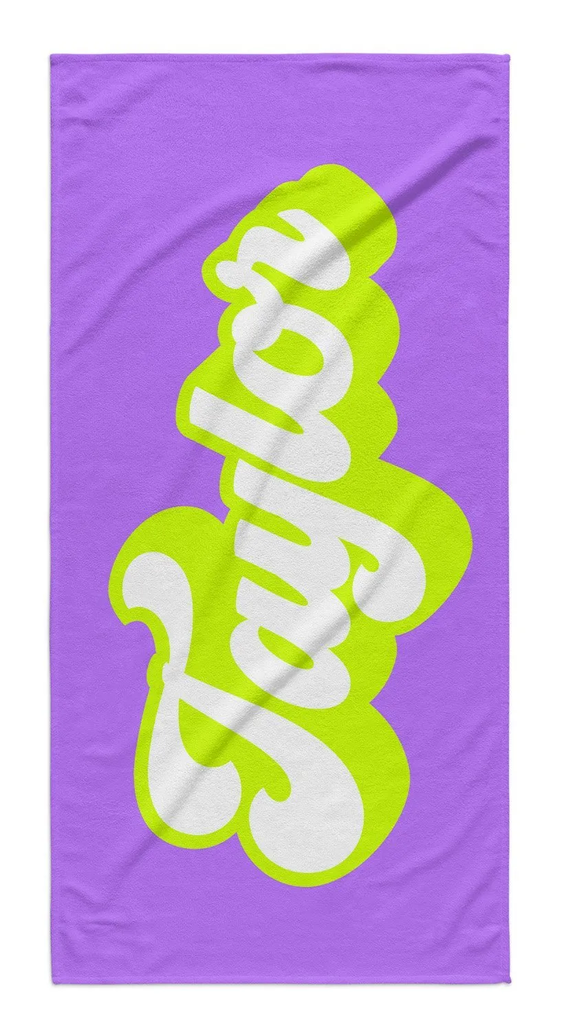 FEELIN' GROOVY PERSONALIZED  PREMIUM TOWEL