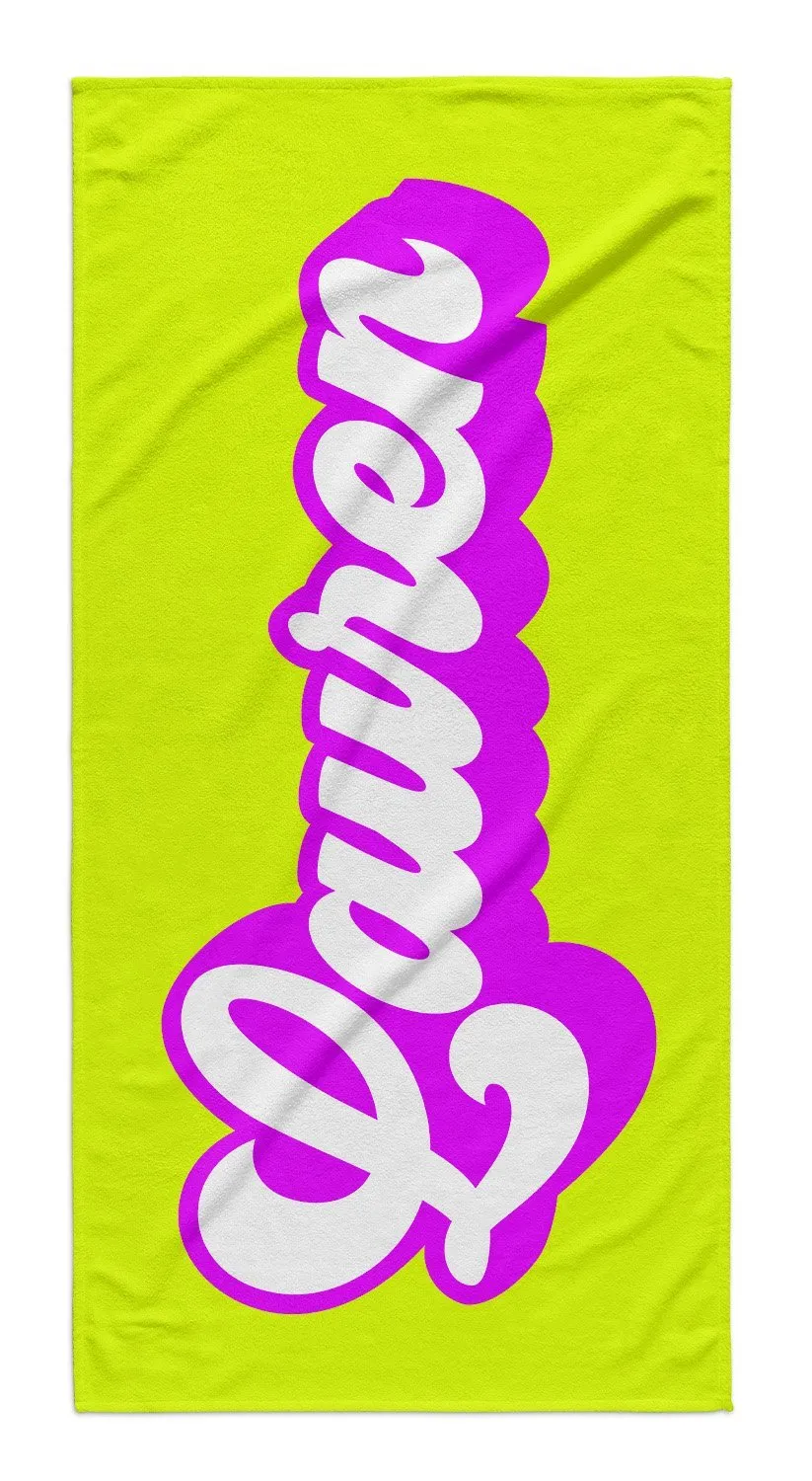 FEELIN' GROOVY PERSONALIZED  PREMIUM TOWEL