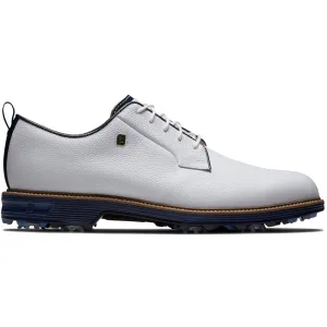 FootJoy Premiere Series Field Spiked Waterproof Shoes - White/Navy