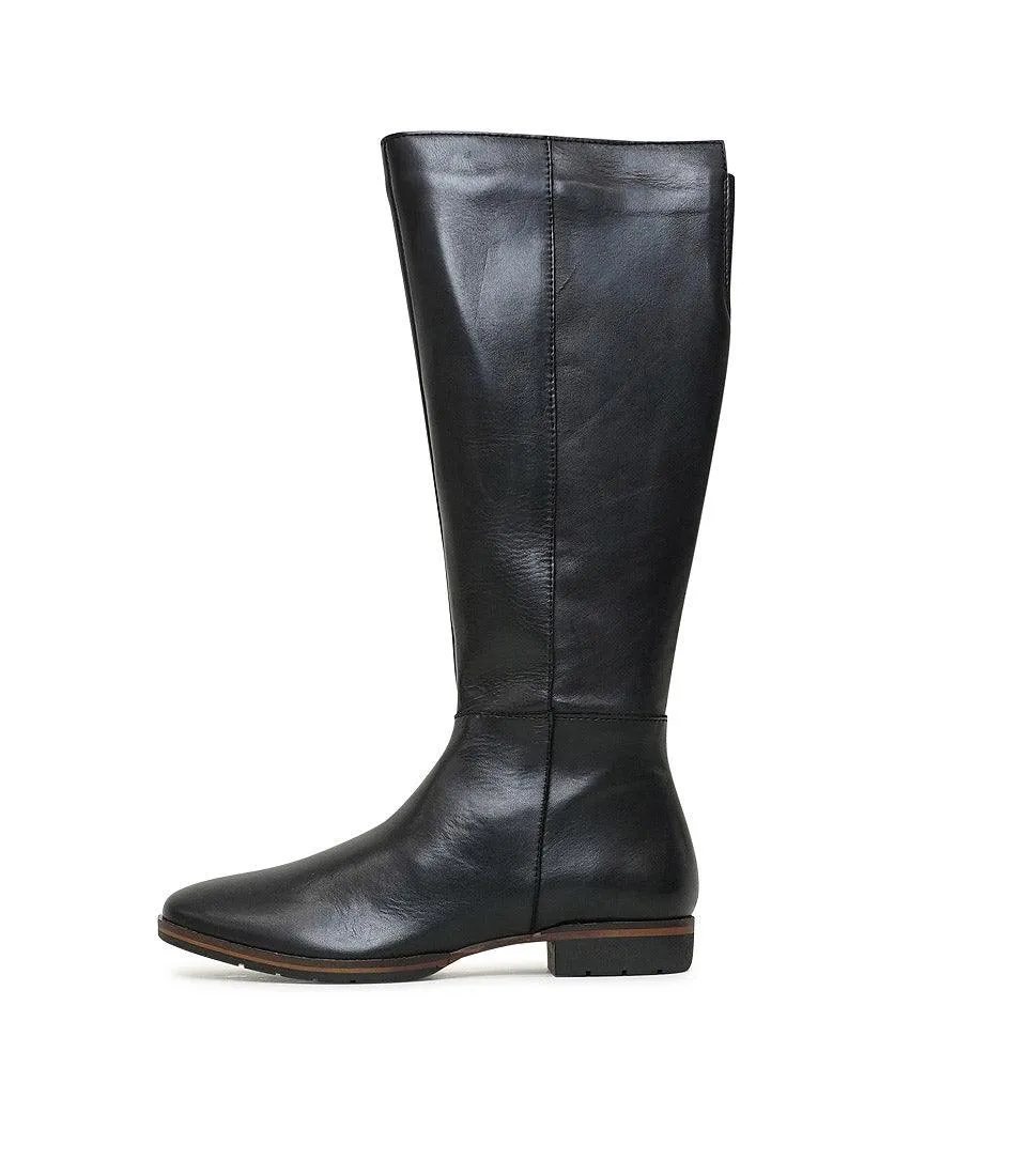 Gaetan Black Knee High Boots