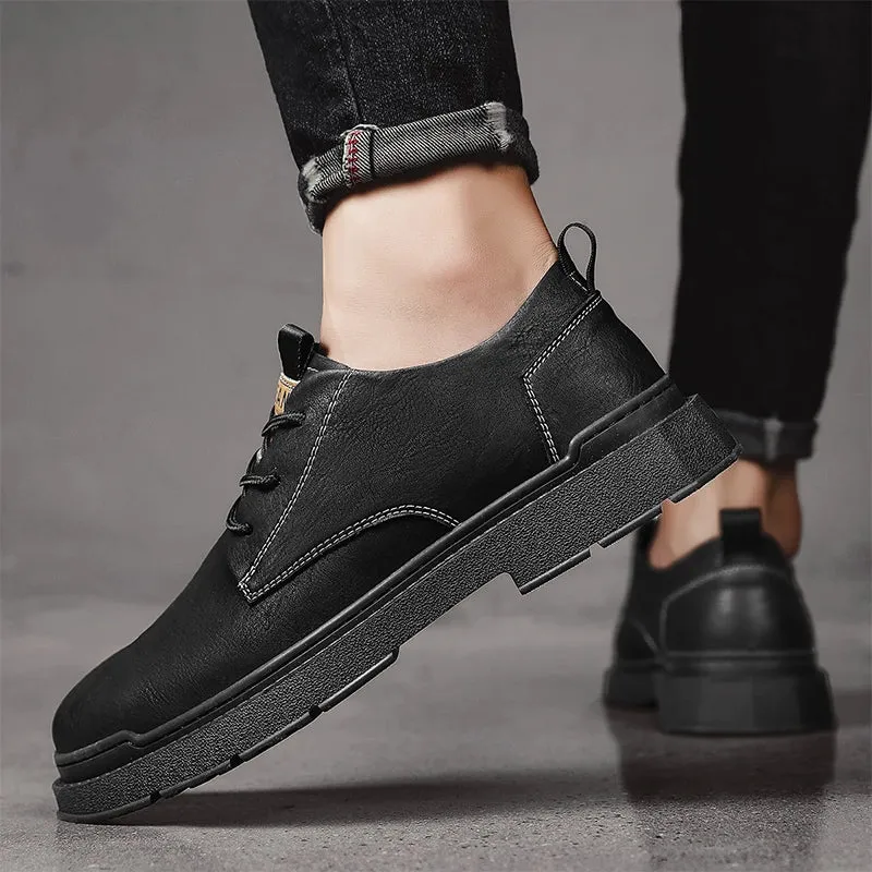 Hnzxzm Brand Men Shoes Luxury Quality Fashion Dress Shoes Casual Comfortable Retro Business Leather Shoes for Men Handmade Shoes