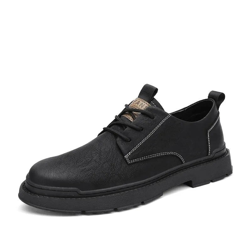 Hnzxzm Brand Men Shoes Luxury Quality Fashion Dress Shoes Casual Comfortable Retro Business Leather Shoes for Men Handmade Shoes