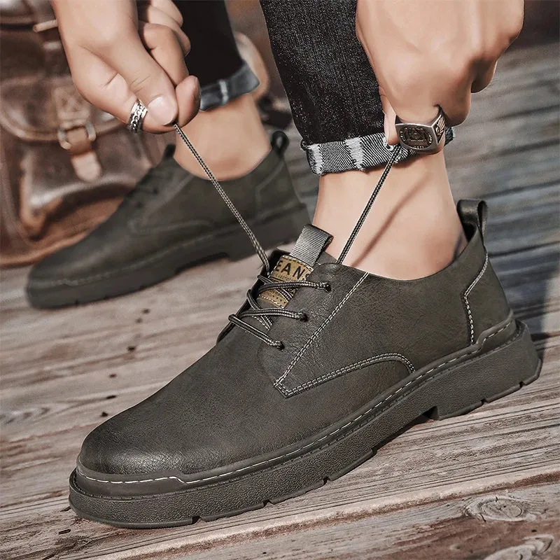 Hnzxzm Brand Men Shoes Luxury Quality Fashion Dress Shoes Casual Comfortable Retro Business Leather Shoes for Men Handmade Shoes
