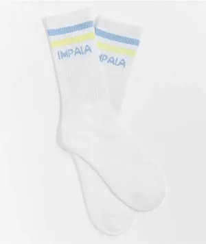 Impala Pastel Stripe Crew Socks Assorted | Impala Rollerskates Socks - Super Sale