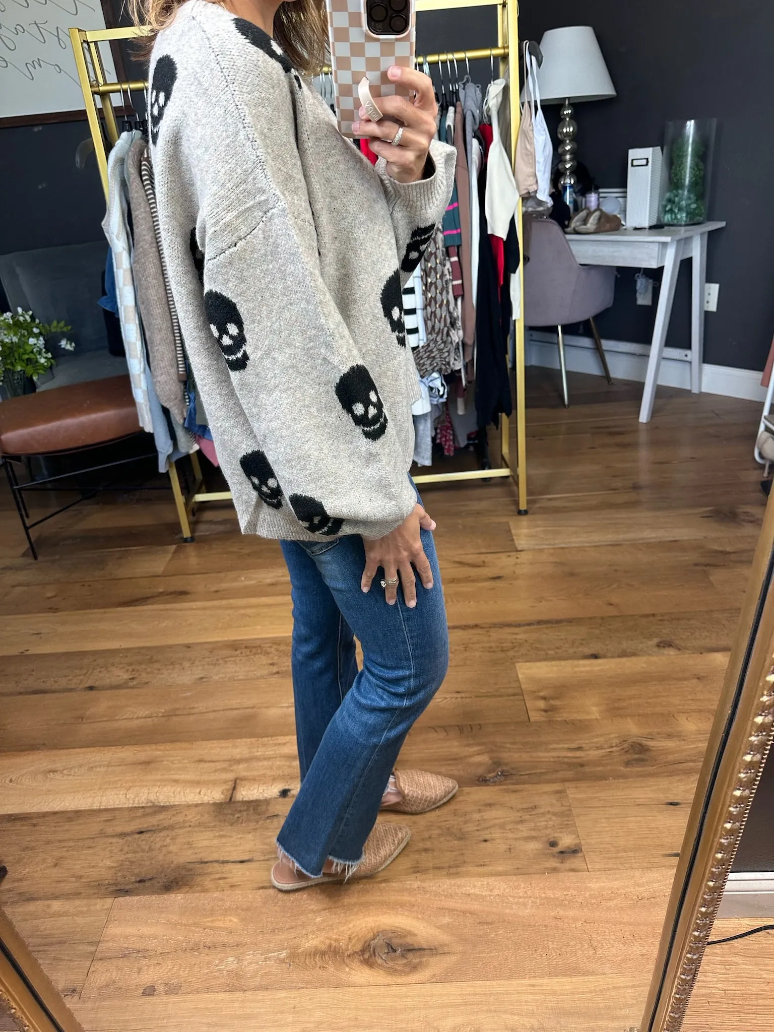 In My Bones Skull Knit Sweater - Multiple Options