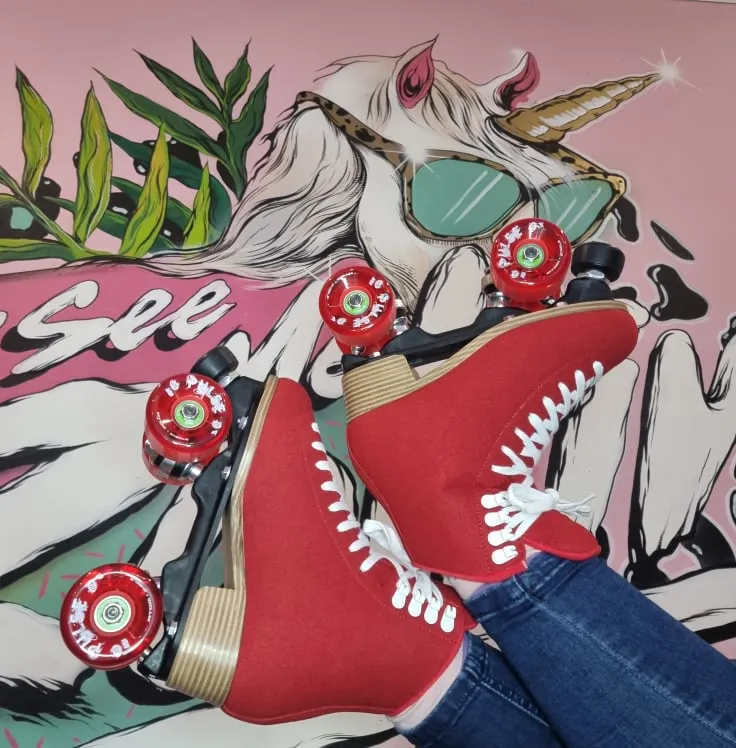 Jackson Vista Red Roller Skates