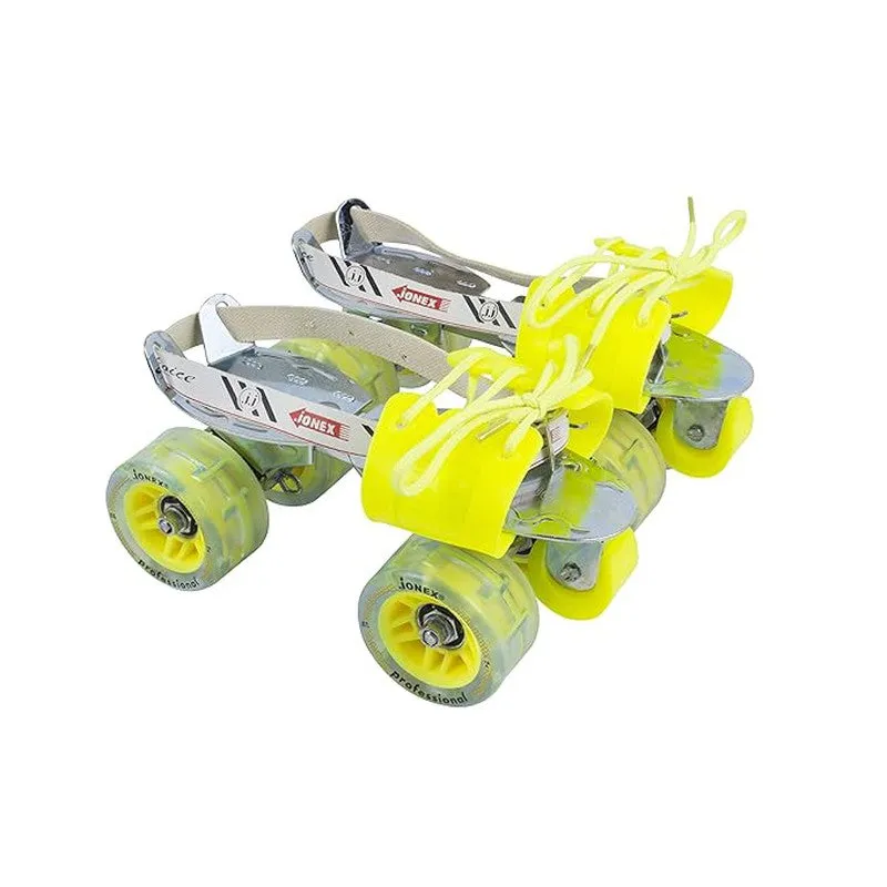 JJ Jonex Professional with Brake Adjustable Quad Roller Skates | 6-15 Years (MYC)
