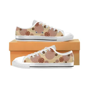 Kids's Polka Print Canvas Low Top Shoes