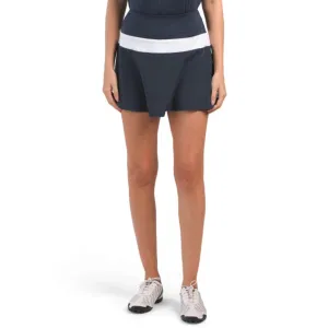 KYODAN Women's Built-in Shorts Color Block Inserts Golf Skort
