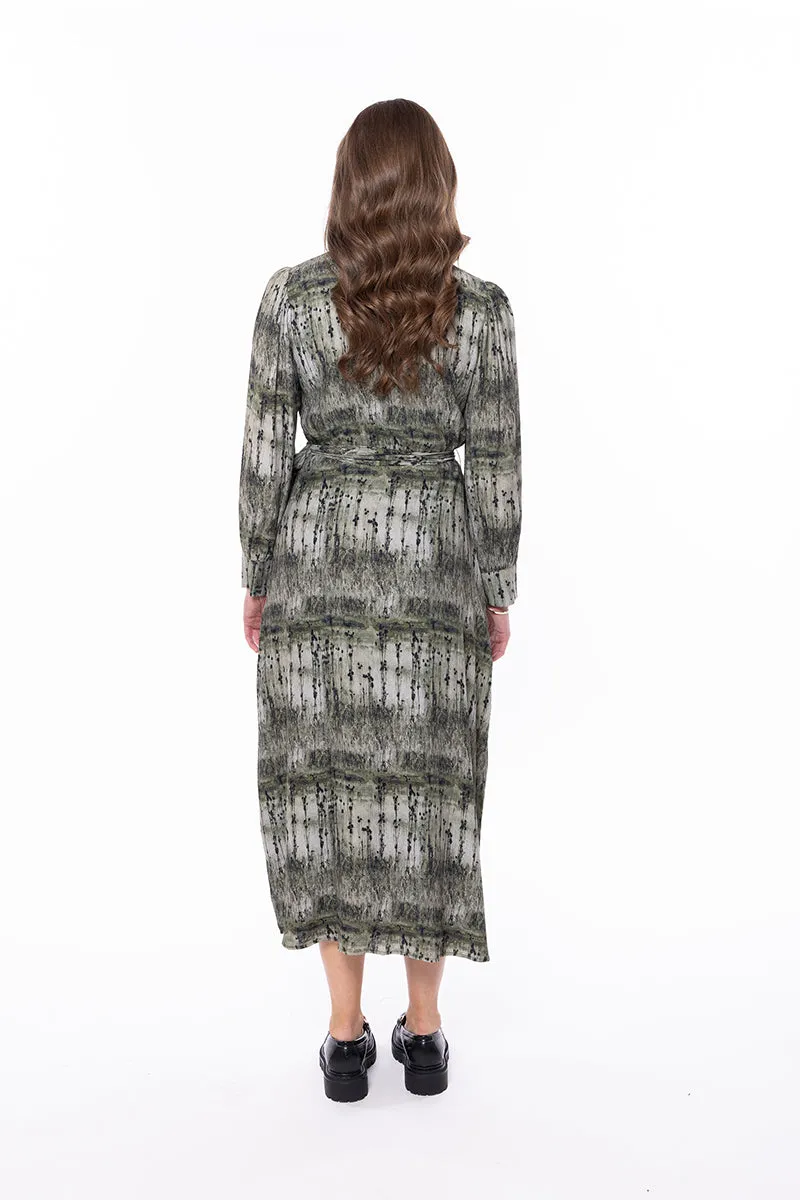 Leila   Luca Whimsical Maxi Dress - Khaki Indulgence