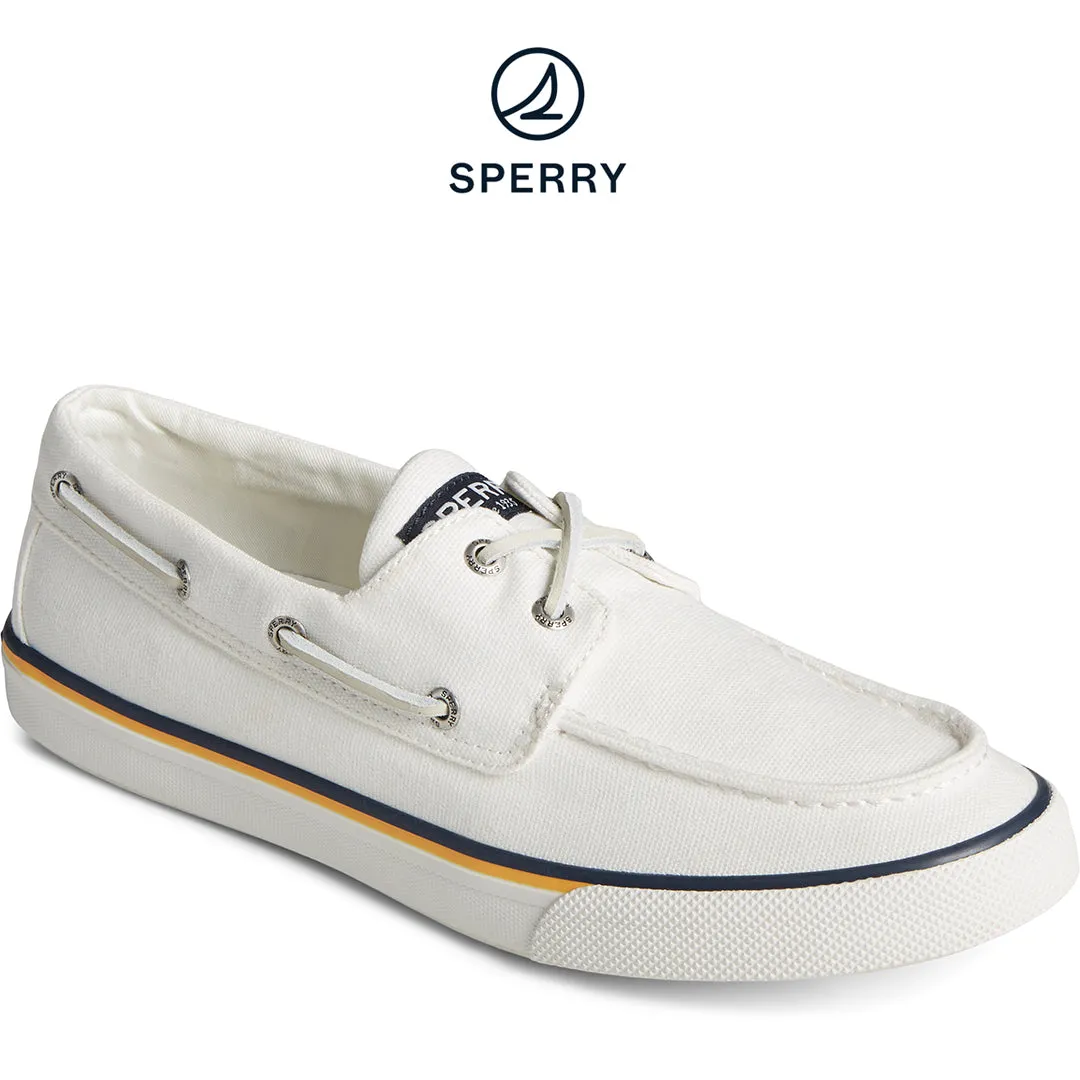 Men's Bahama Nautical Canvas Sneaker White (STS25260)