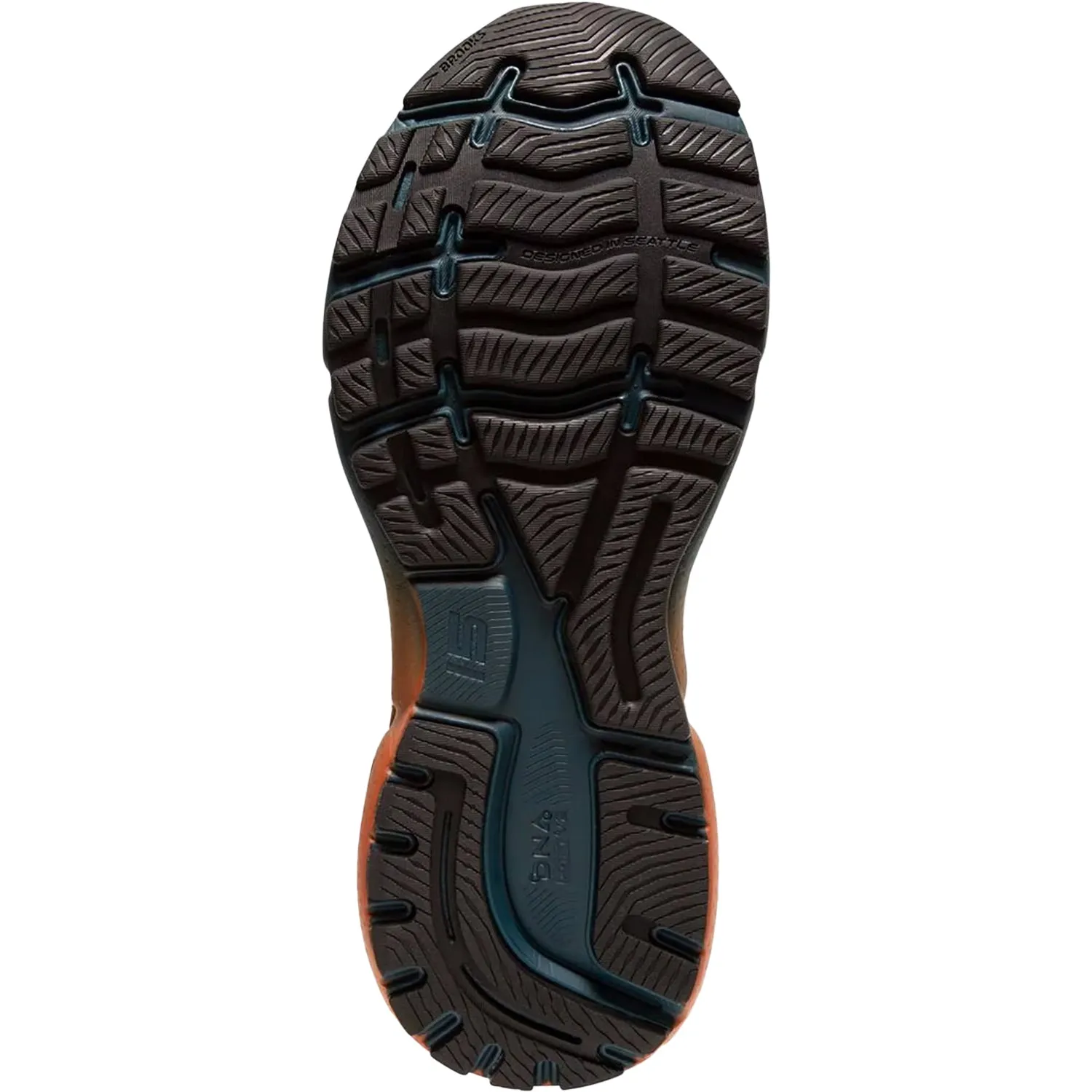 Men's Brooks Ghost 15 Onyx/Blue/Bombay Mesh