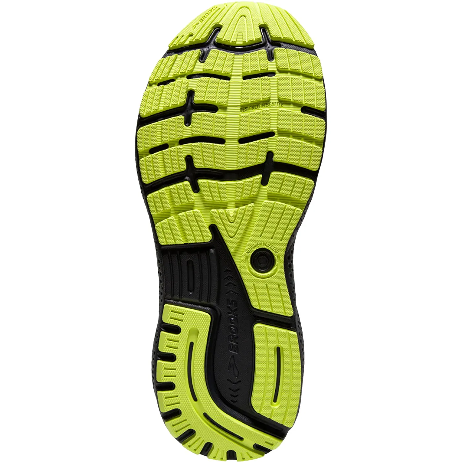 Men's Brooks Ghost 16 Primer/Grey/Lime Mesh
