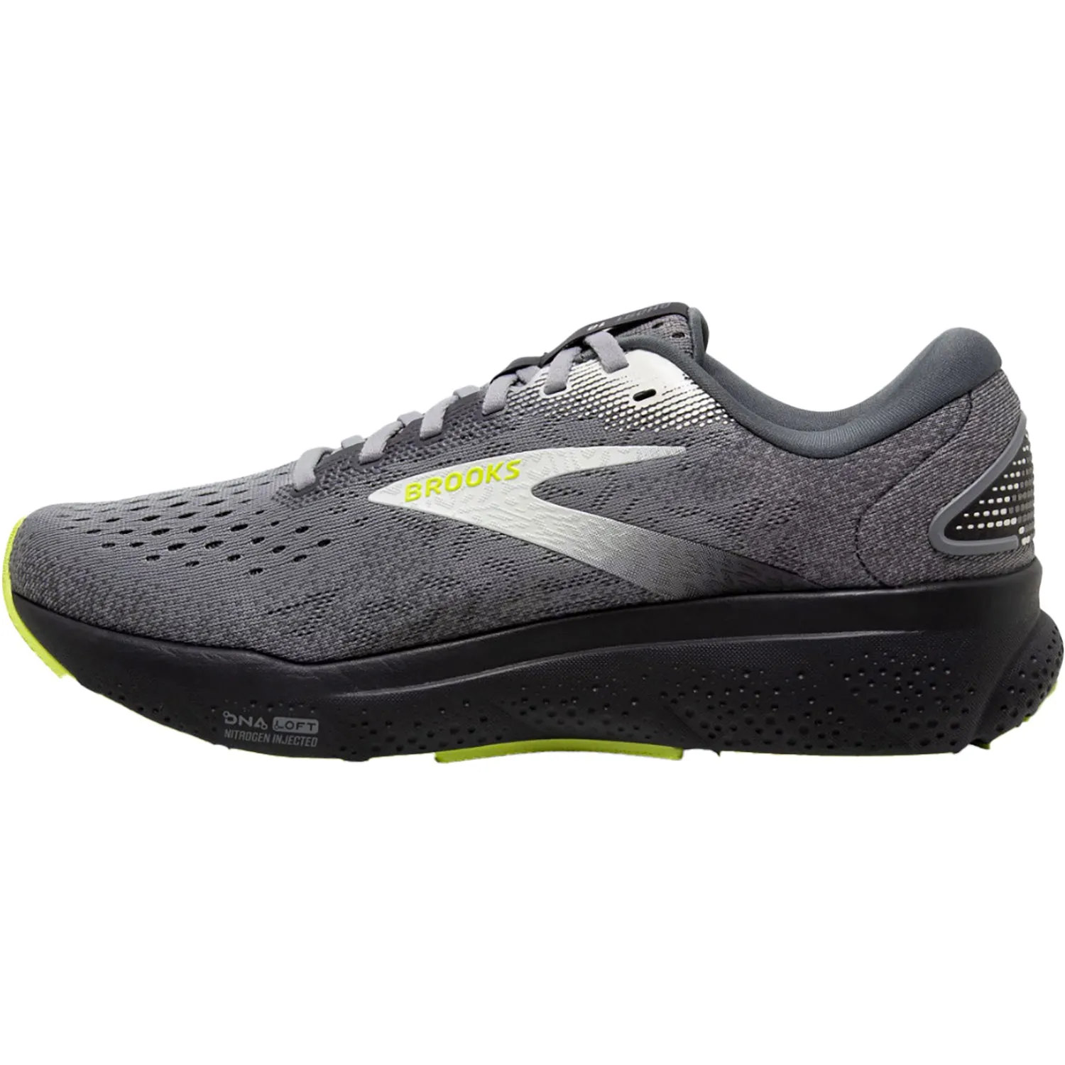 Men's Brooks Ghost 16 Primer/Grey/Lime Mesh