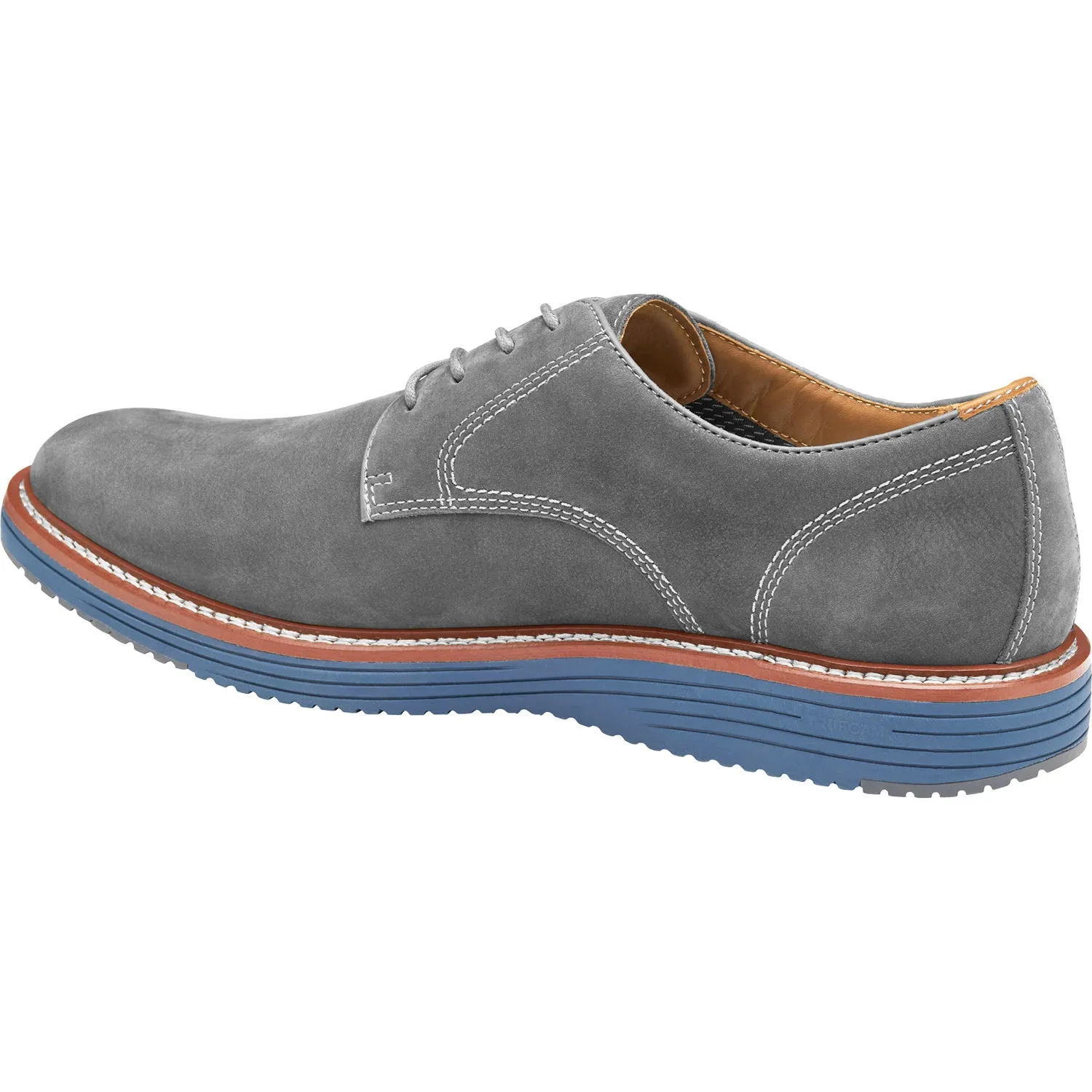 Men's Johnston & Murphy Upton Plain Toe Grey Nubuck