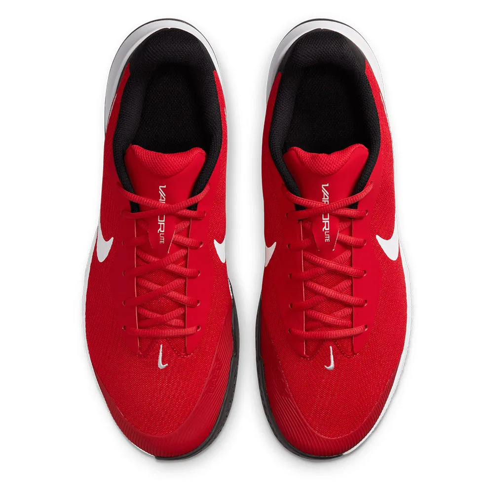 Men`s Vapor Lite 3 Tennis Shoes University Red and White