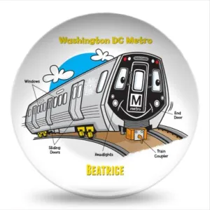 Metro Train Parts Plate