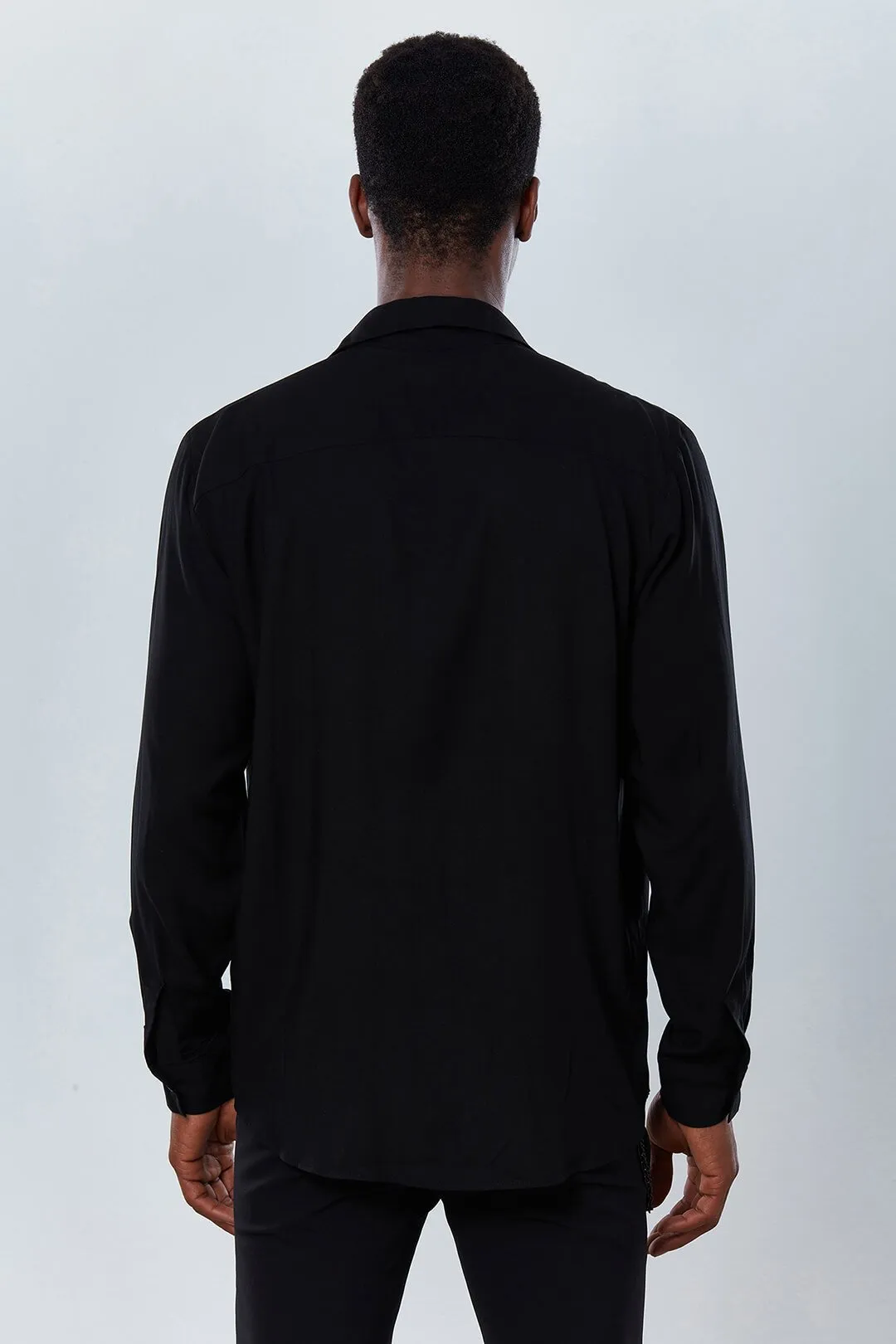 Midnight Black Long Sleeve Shirt - Dear Deer