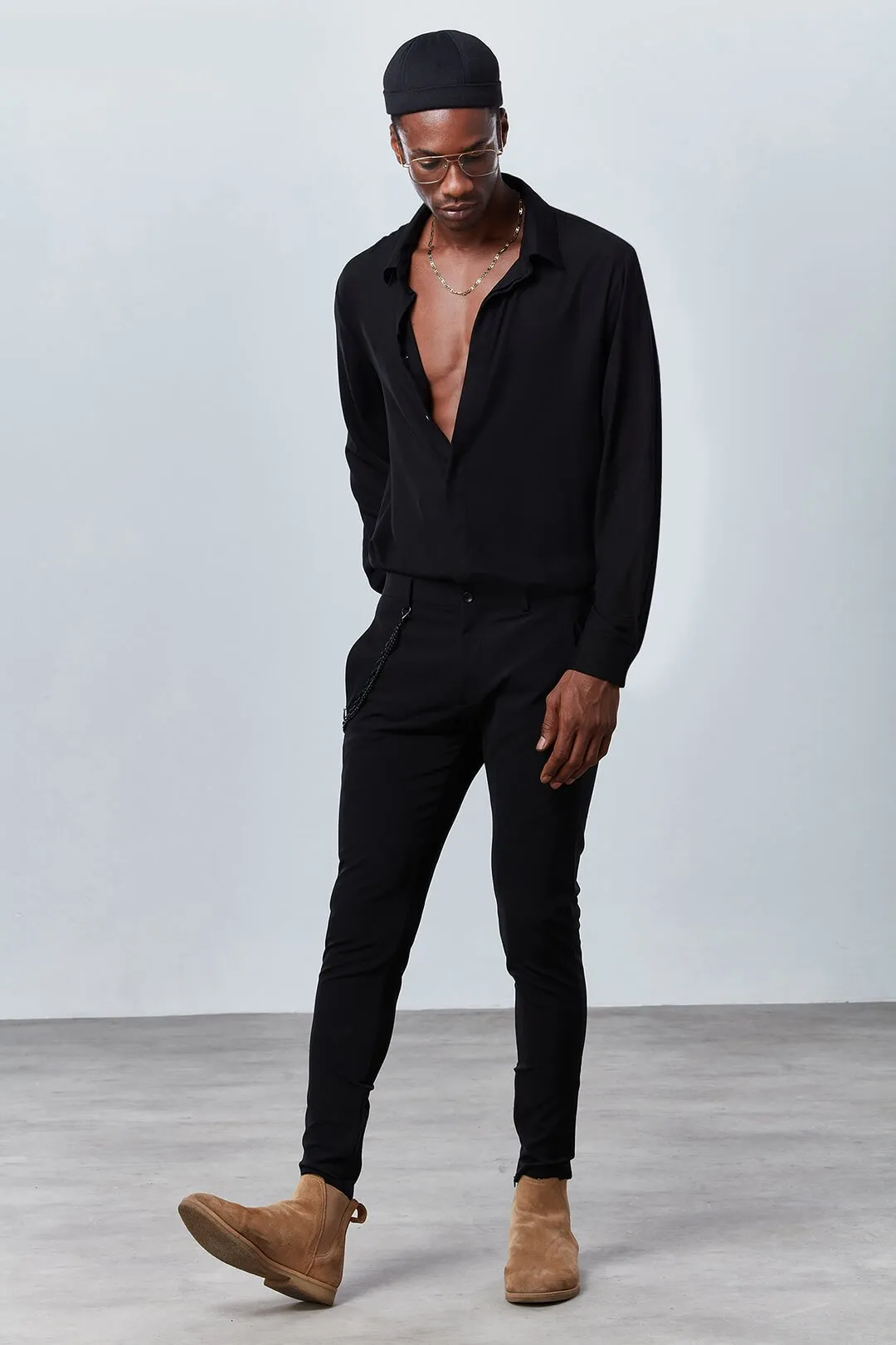 Midnight Black Long Sleeve Shirt - Dear Deer